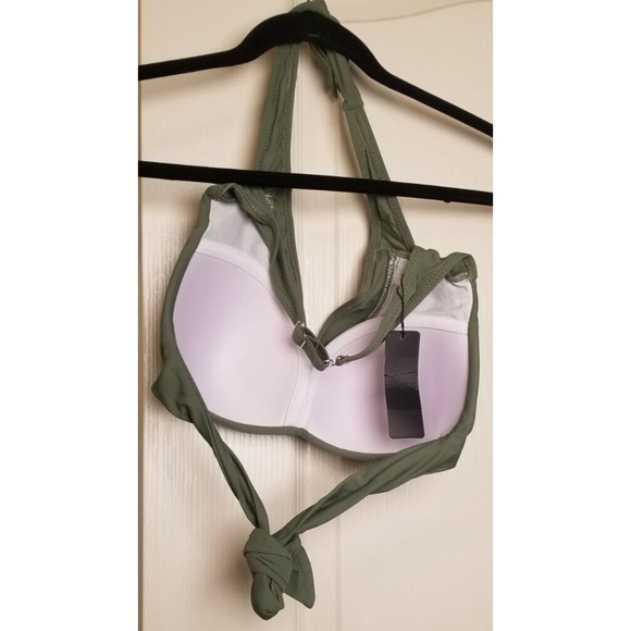 Tempt Me - Women’s Olive Green 2 Piece Bikini Swim Suit Swimwear Bathing SZ Sm - Picture 5 of 11